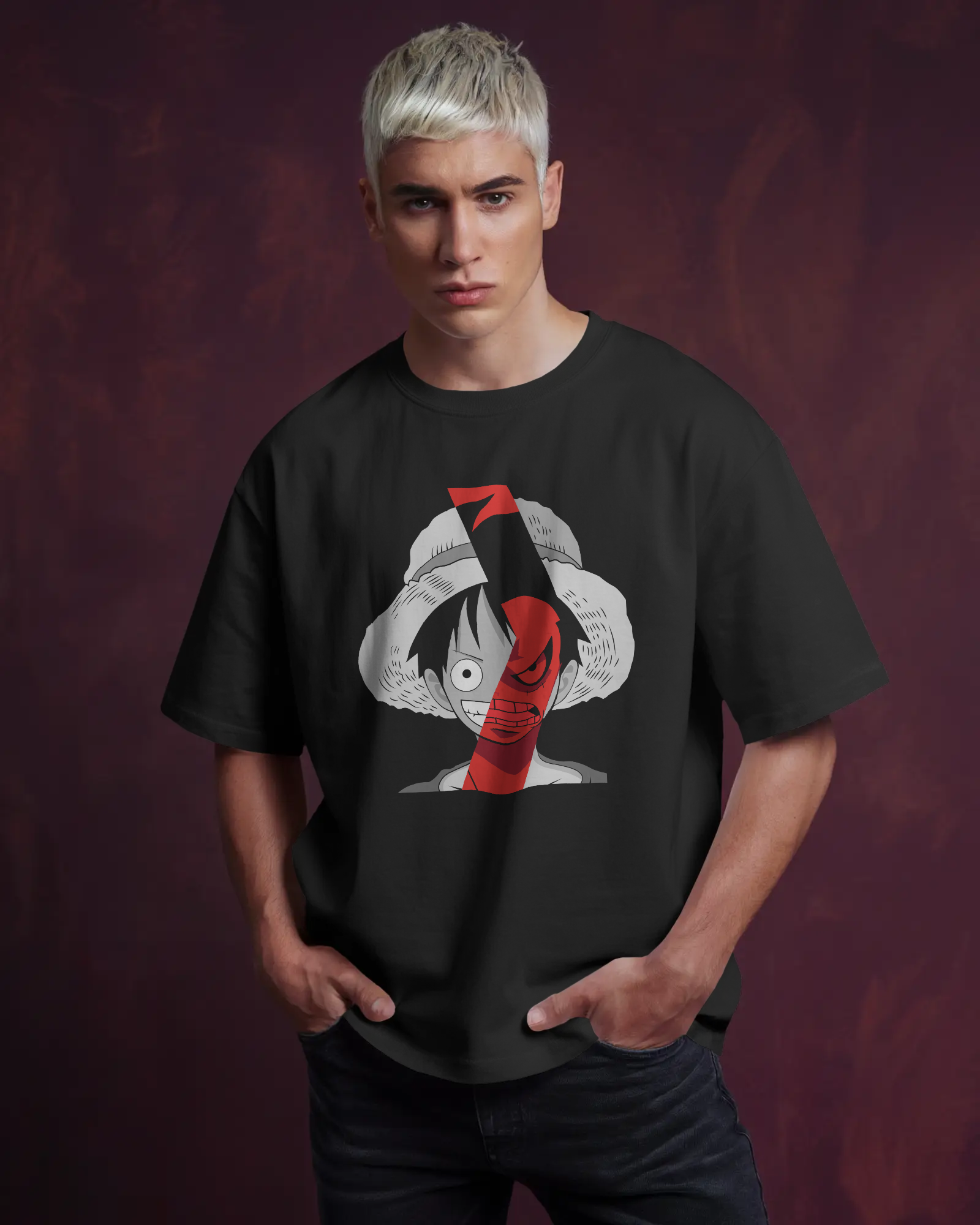 One Piece Anime Oversized T-shirt