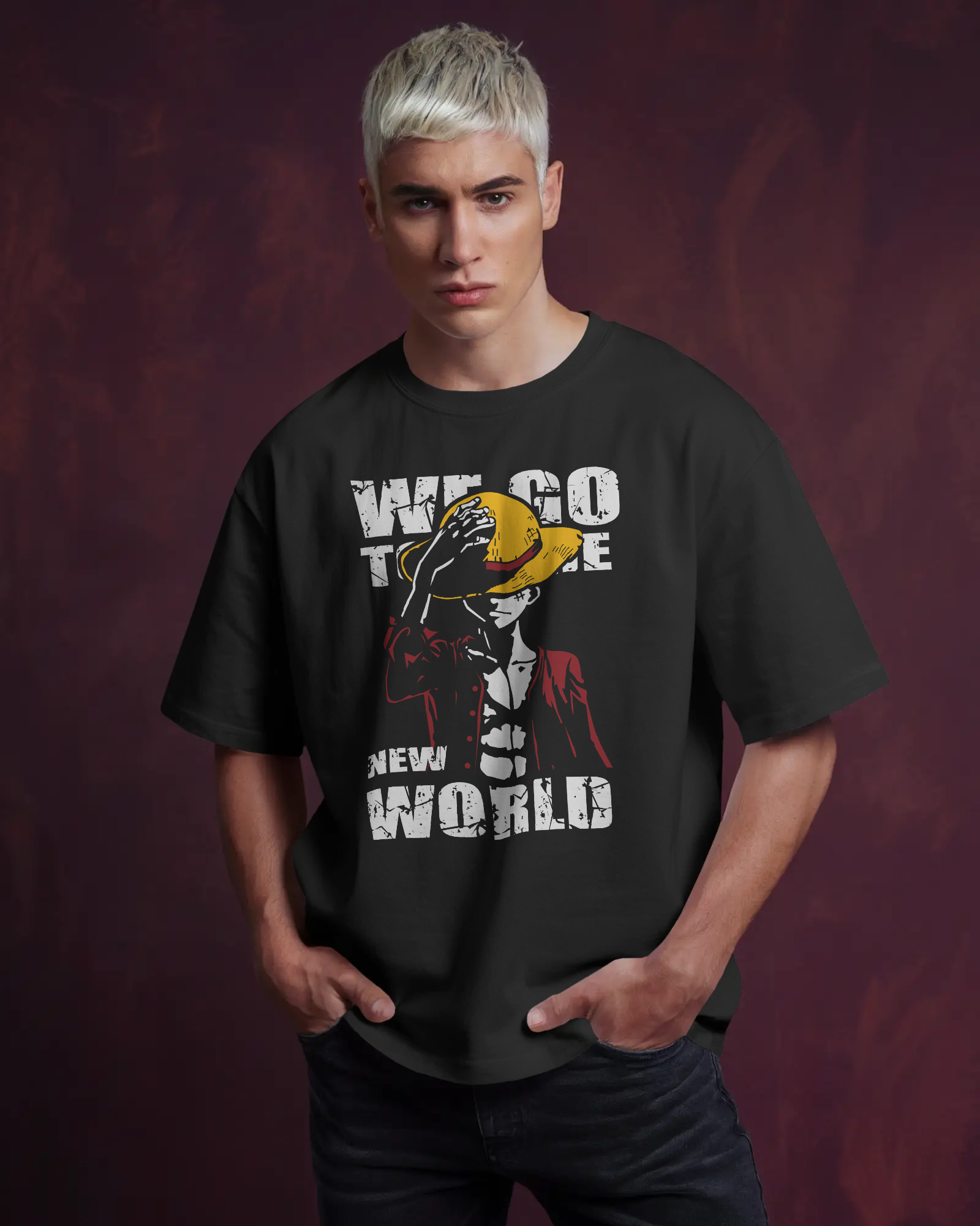 Luffy New World ANIME Oversized T-shirt